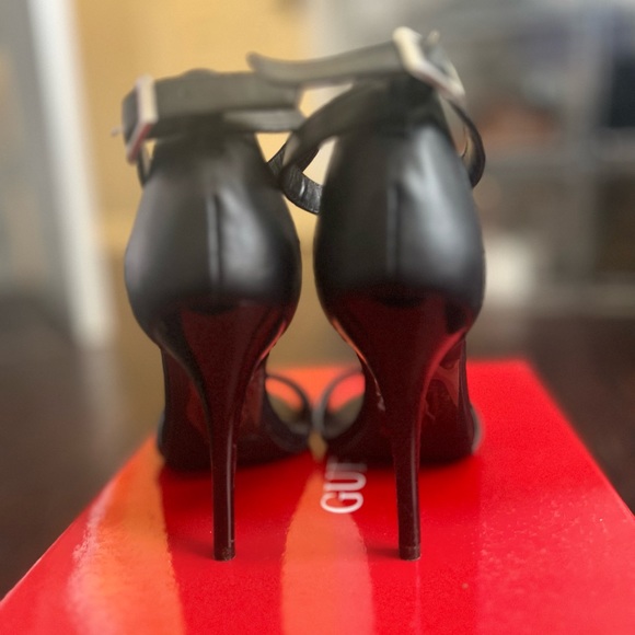 Black Ankle Strap Heels - Picture 5 of 6